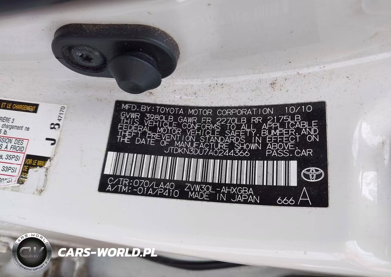 2010 Toyota Prius Iv VIN:JTDKN3DU7A0244366 - 9