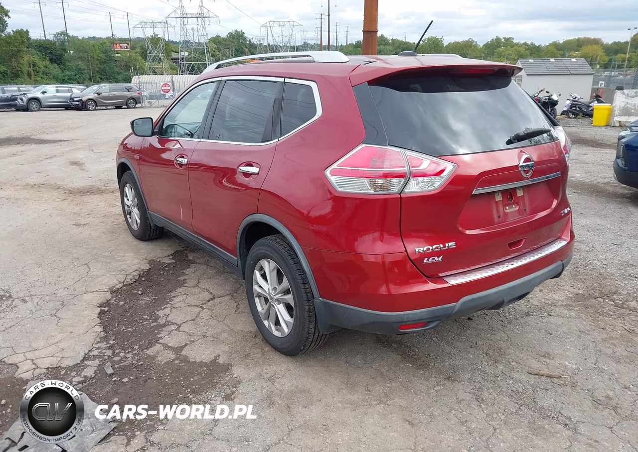 2016 Nissan Rogue Sv VIN:KNMAT2MV8GP678624 - 3