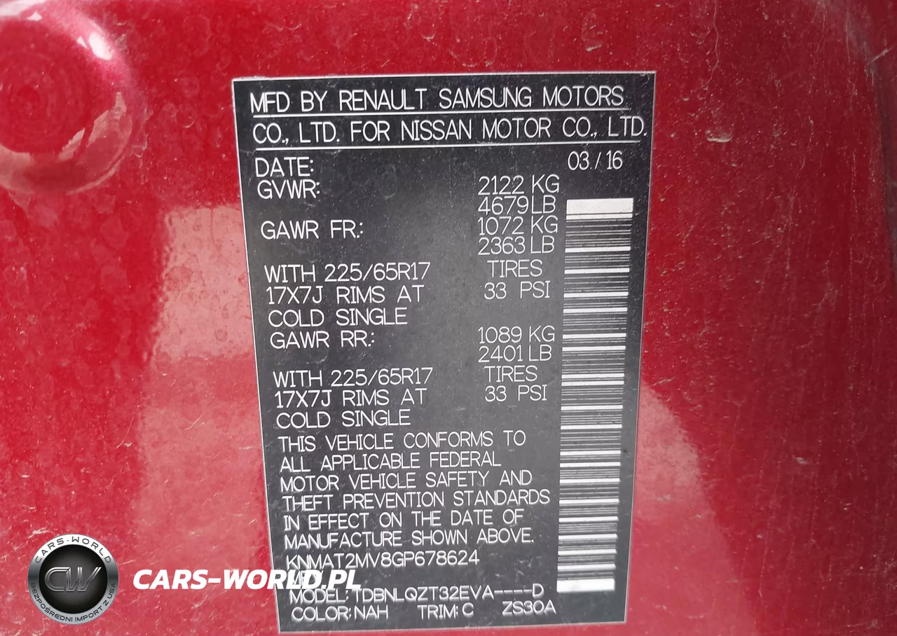 2016 Nissan Rogue Sv VIN:KNMAT2MV8GP678624 - 9