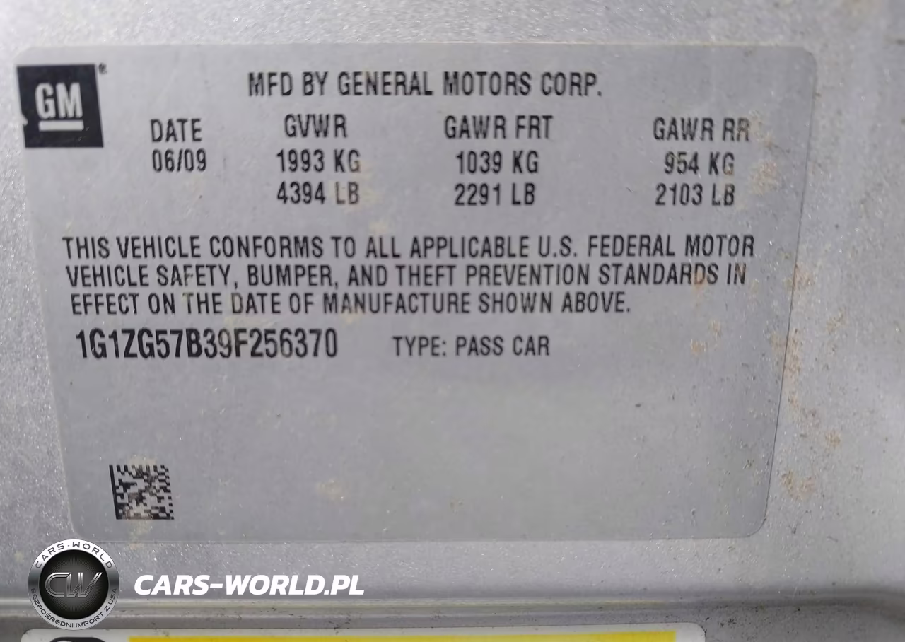 2009 Chevrolet Malibu Ls VIN:1G1ZG57B39F256370 - 9