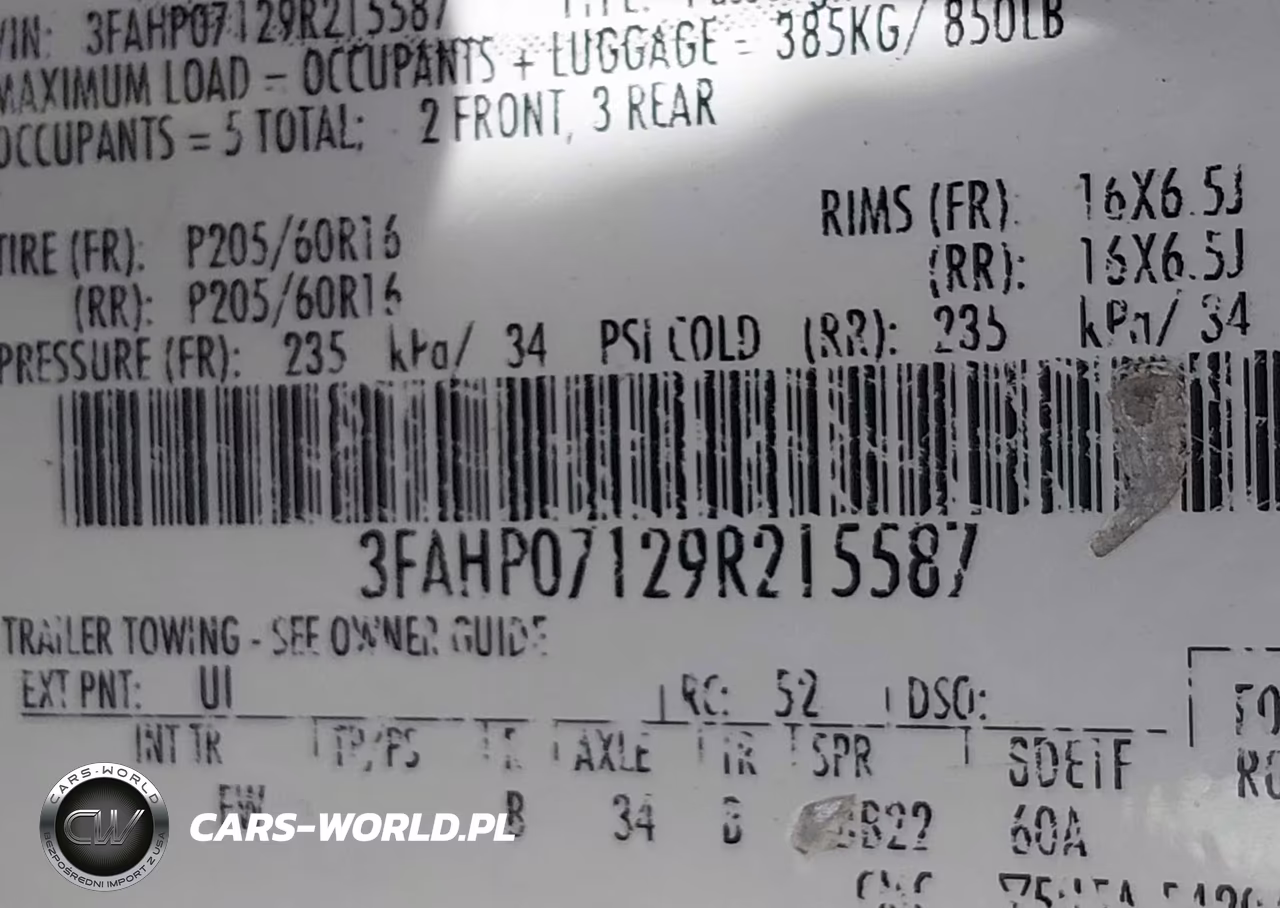 2009 Ford Fusion Se VIN:3FAHP07129R215587 - 9