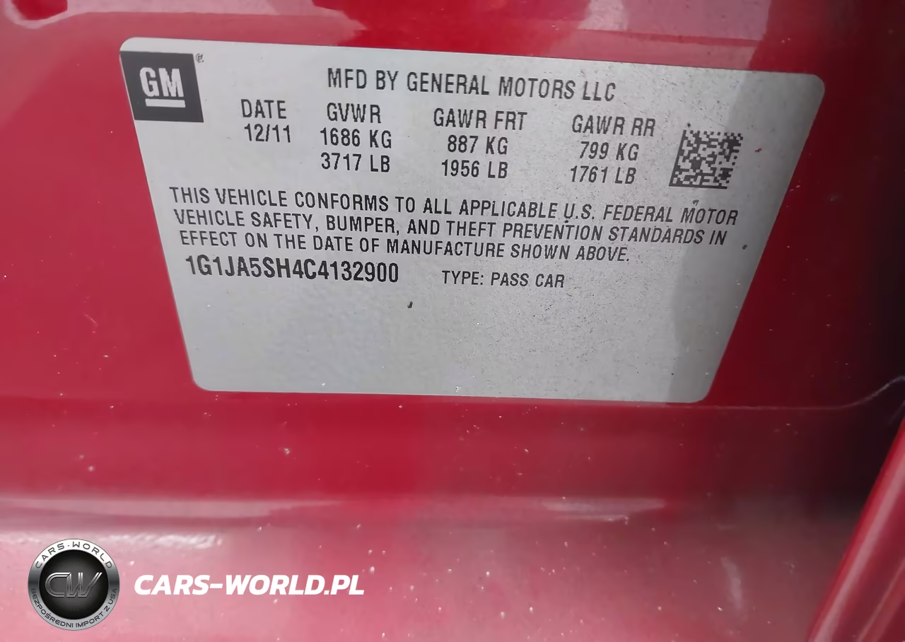 2012 Chevrolet Sonic 2Ls VIN:1G1JA5SH4C4132900 - 9