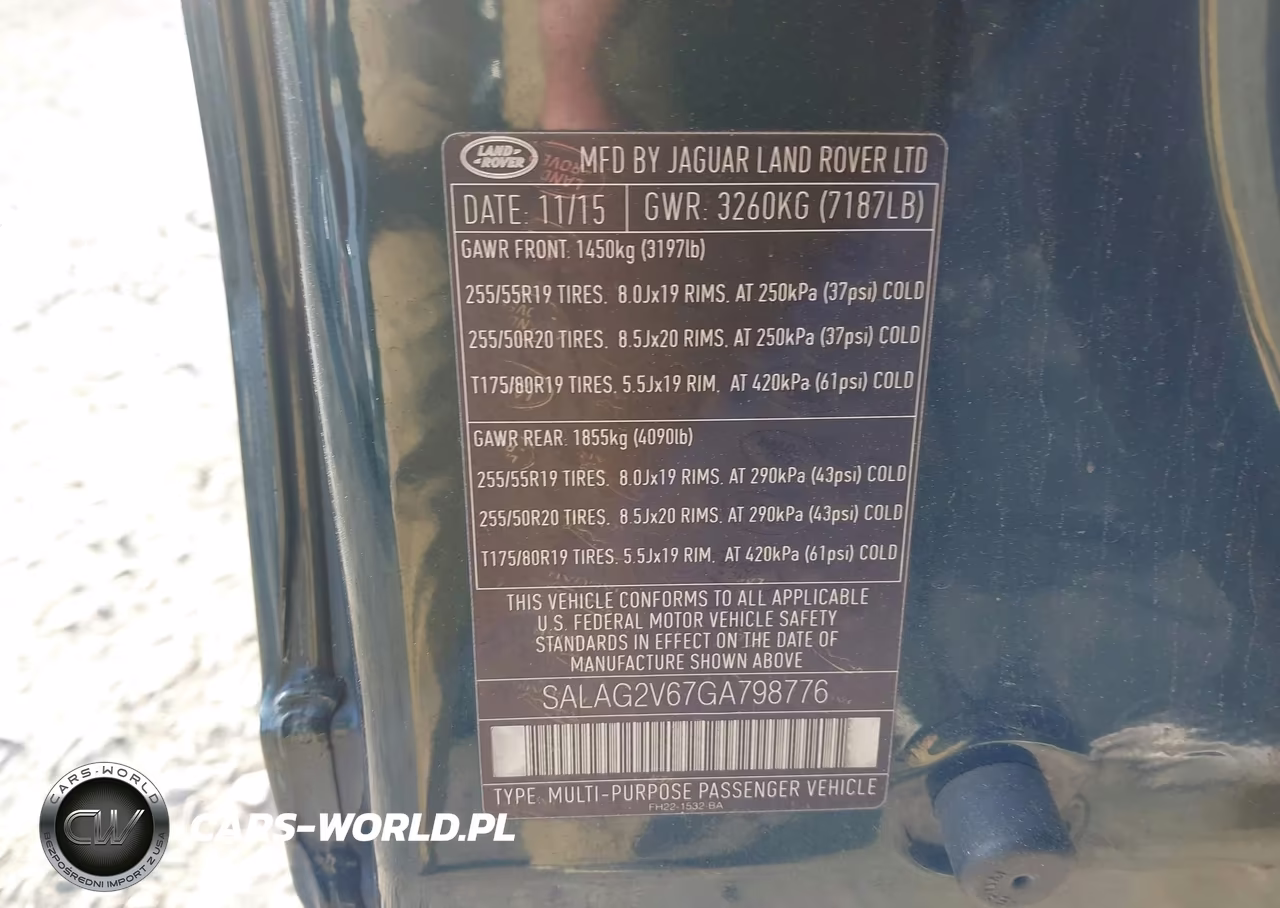 2016 Land Rover Lr4 VIN:SALAG2V67GA798776 - 9