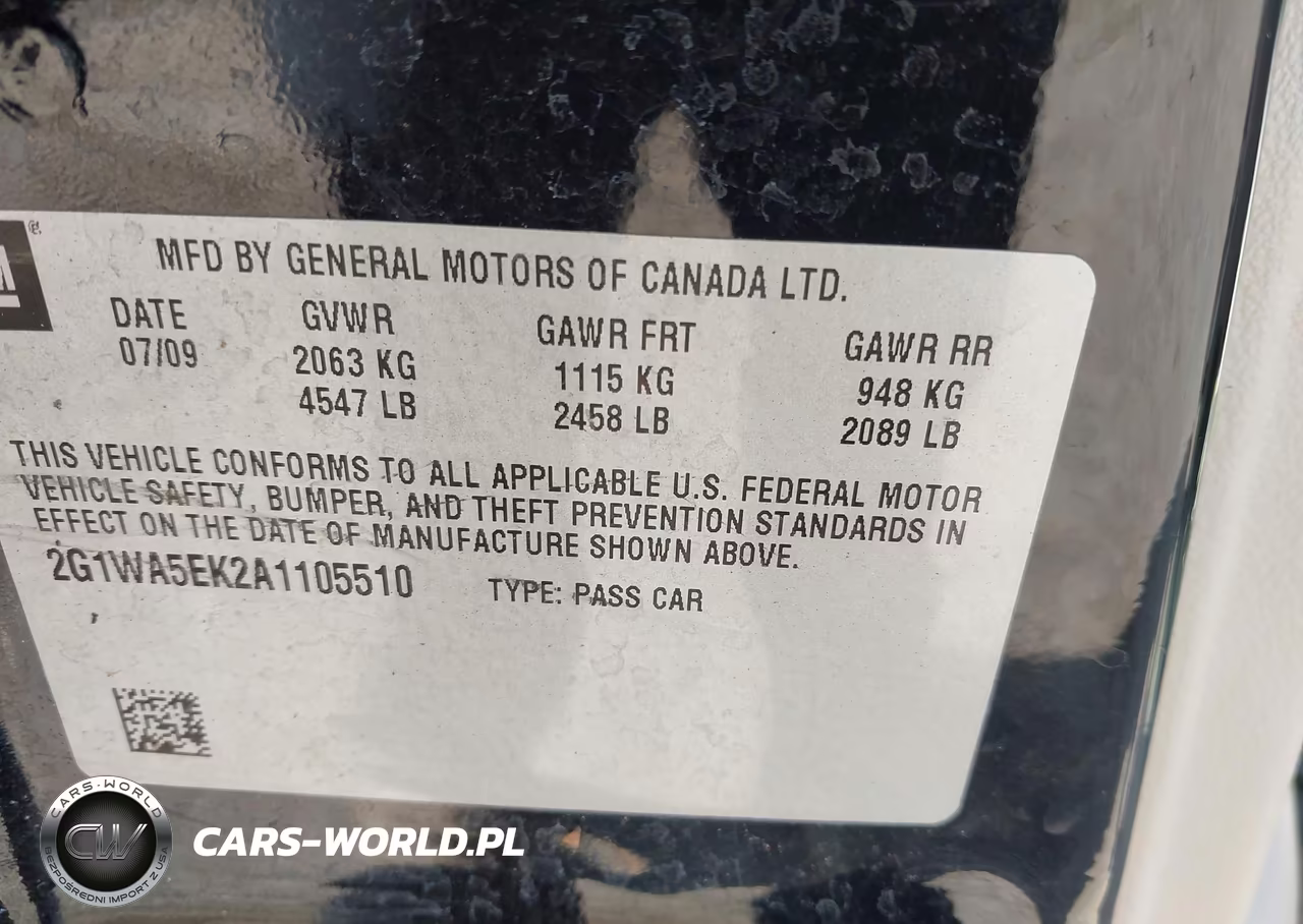 2010 Chevrolet Impala VIN:2G1WASEK2A1105510 - 9