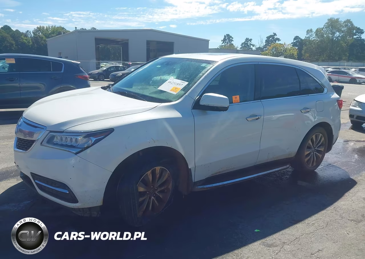 2014 Acura Mdx Technology Package VIN:5FRYD3H49EB011392 - 2