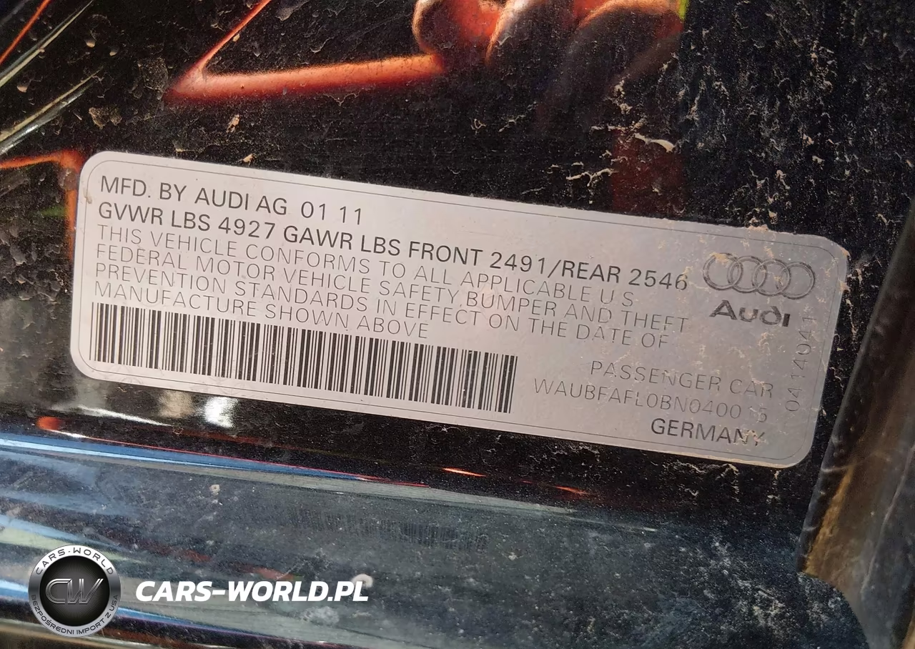 2011 Audi A4 2.0T Premium VIN:WAUBFAFL0BN040015 - 9