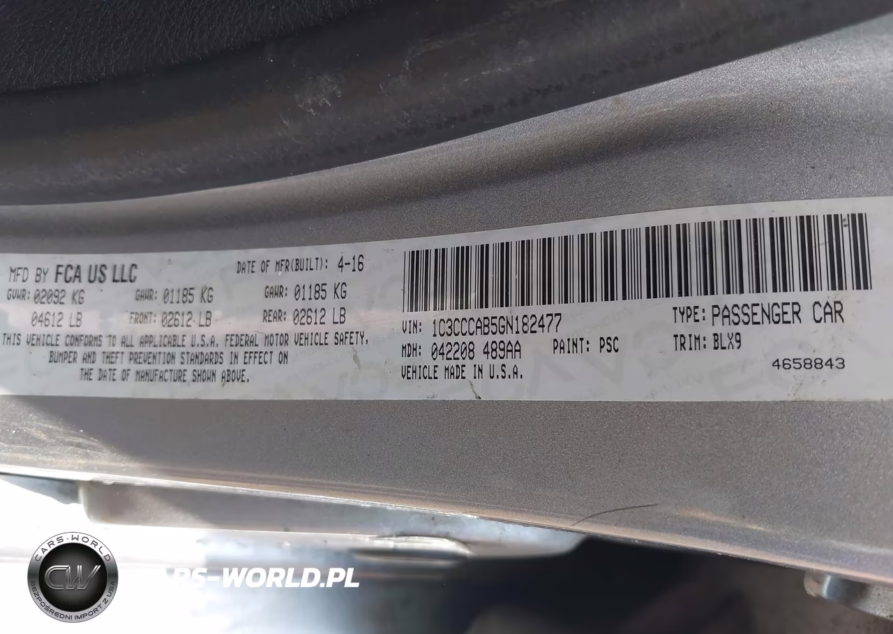 2016 Chrysler 200 Limited Platinum VIN:1C3CCCAB5GN182477 - 9
