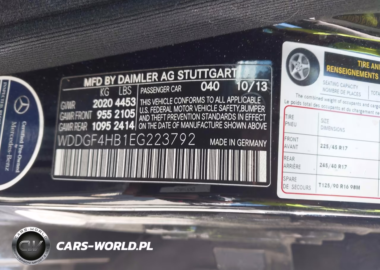 2014 Mercedes-Benz C 250 Sport VIN:WDDGF4HB1EG223792 - 9