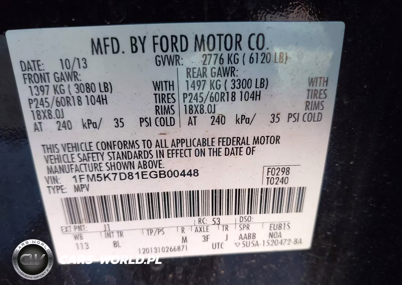 2014 Ford Explorer Xlt VIN:1FM5K7D81EGB00448 - 9