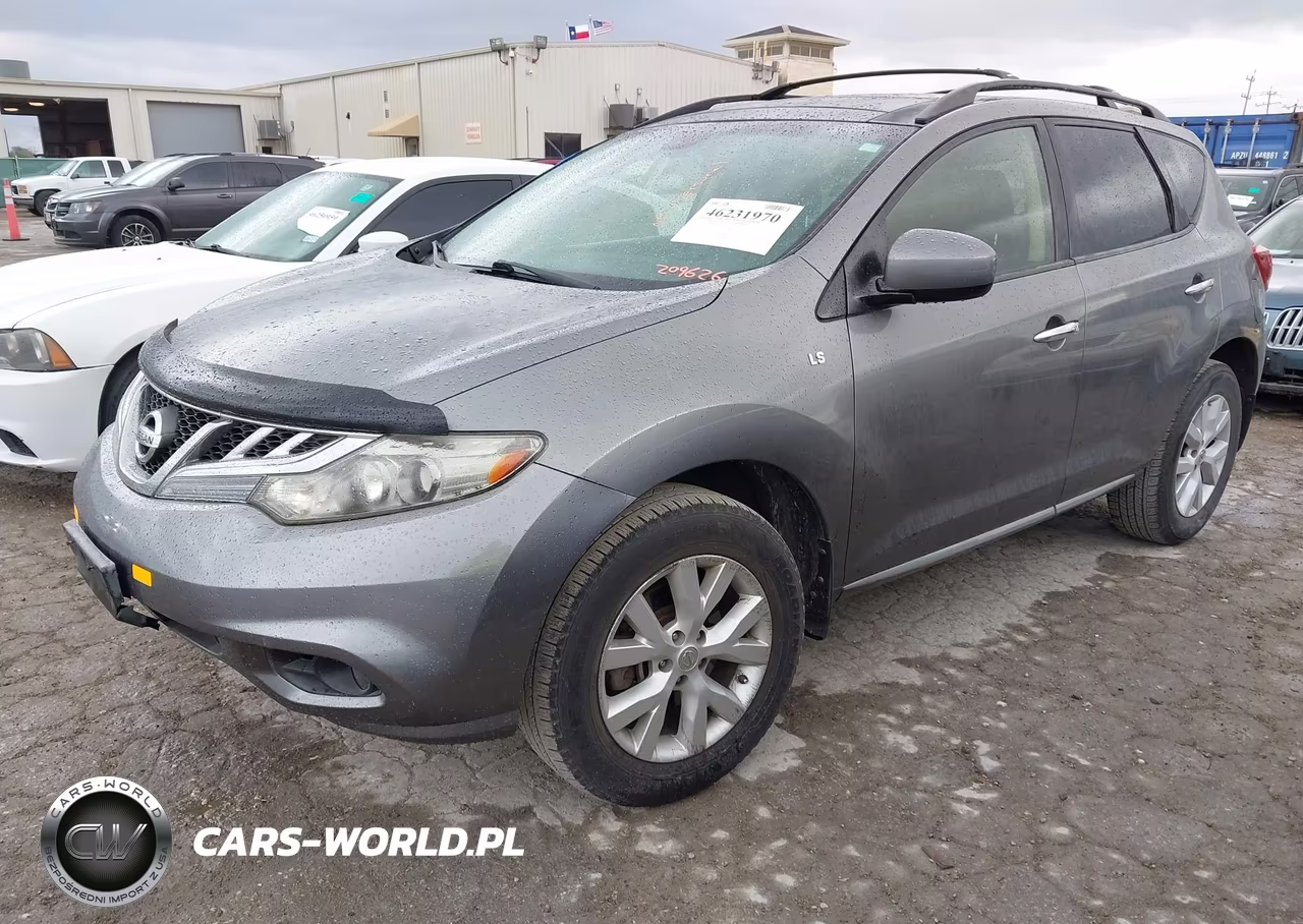 2013 Nissan Murano Sl VIN:JN8AZ1MU5DW209626 - 2
