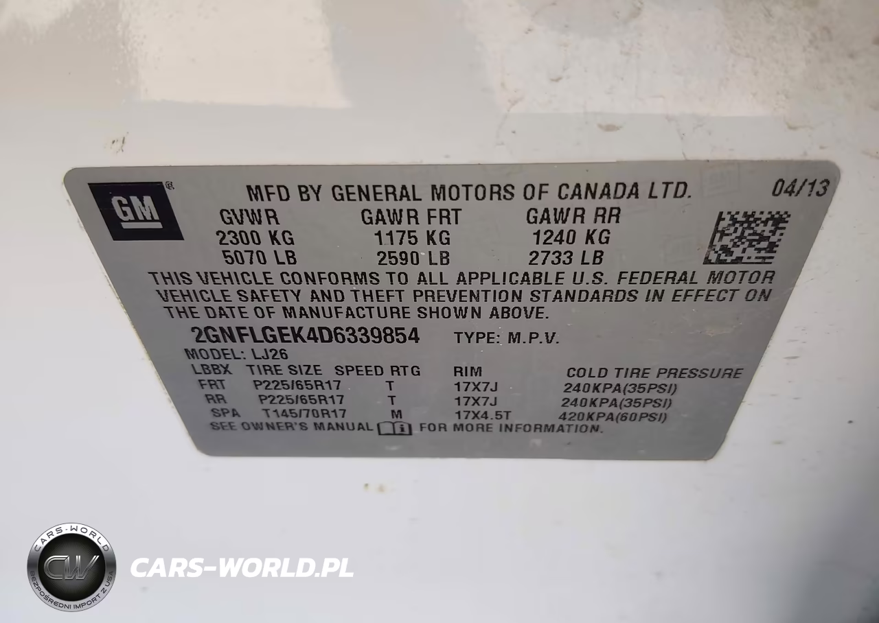 2013 Chevrolet Equinox Ltz VIN:2GNFLGEK4D6339854 - 9