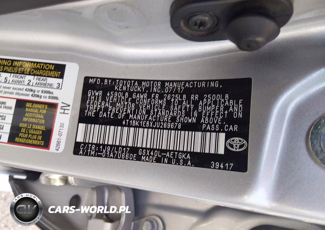 2018 Toyota Avalon Xle VIN:4T1BK1EBXJU269678 - 9