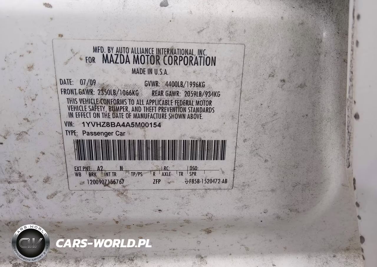 2010 Mazda Mazda6 I Sport VIN:1YVHZ8BA4A5M00154 - 9