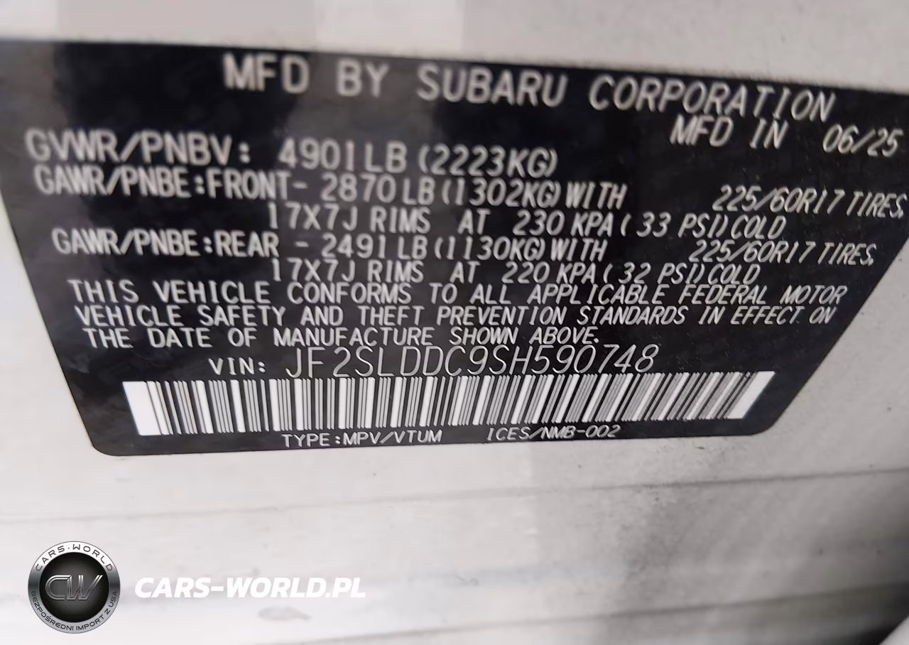 2025 Subaru Forester Premium VIN:JF2SLDDC9SH590748 - 9