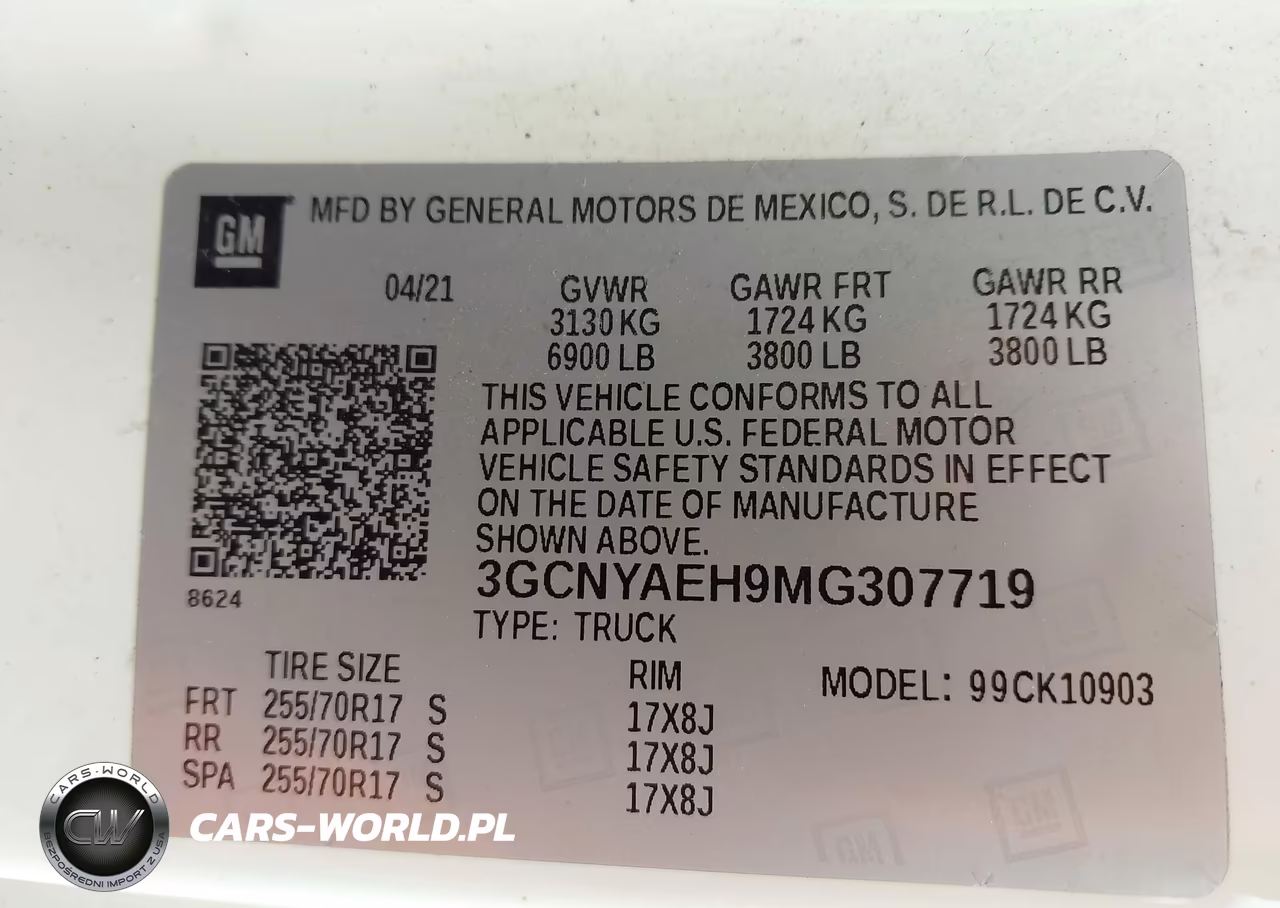 2021 Chevrolet Silverado 1500 4Wd Long Bed Wt VIN:3GCNYAEH9MG307719 - 9
