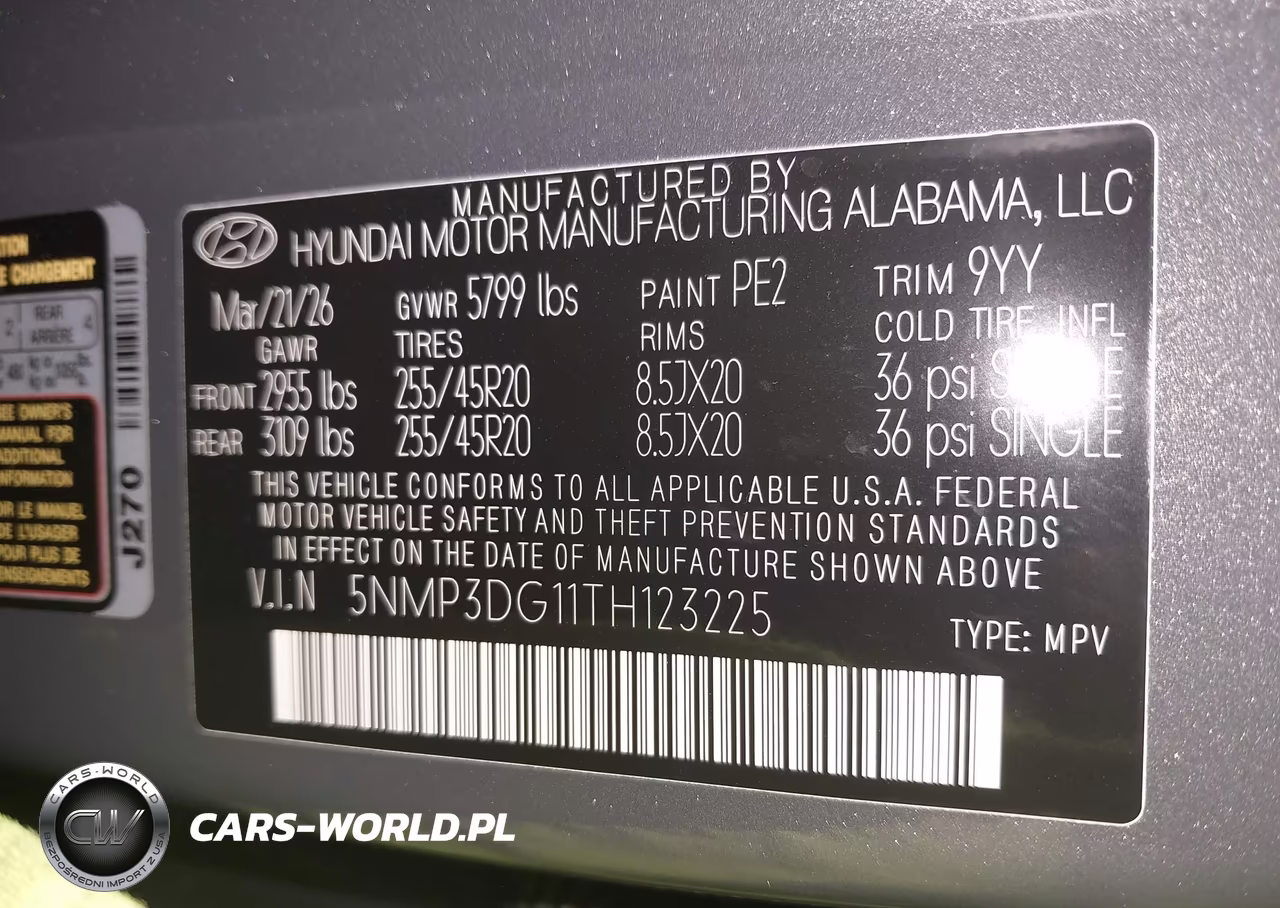 2026 Hyundai Santa Fe Hybrid Limited VIN:5NMP3DG11TH123225 - 9