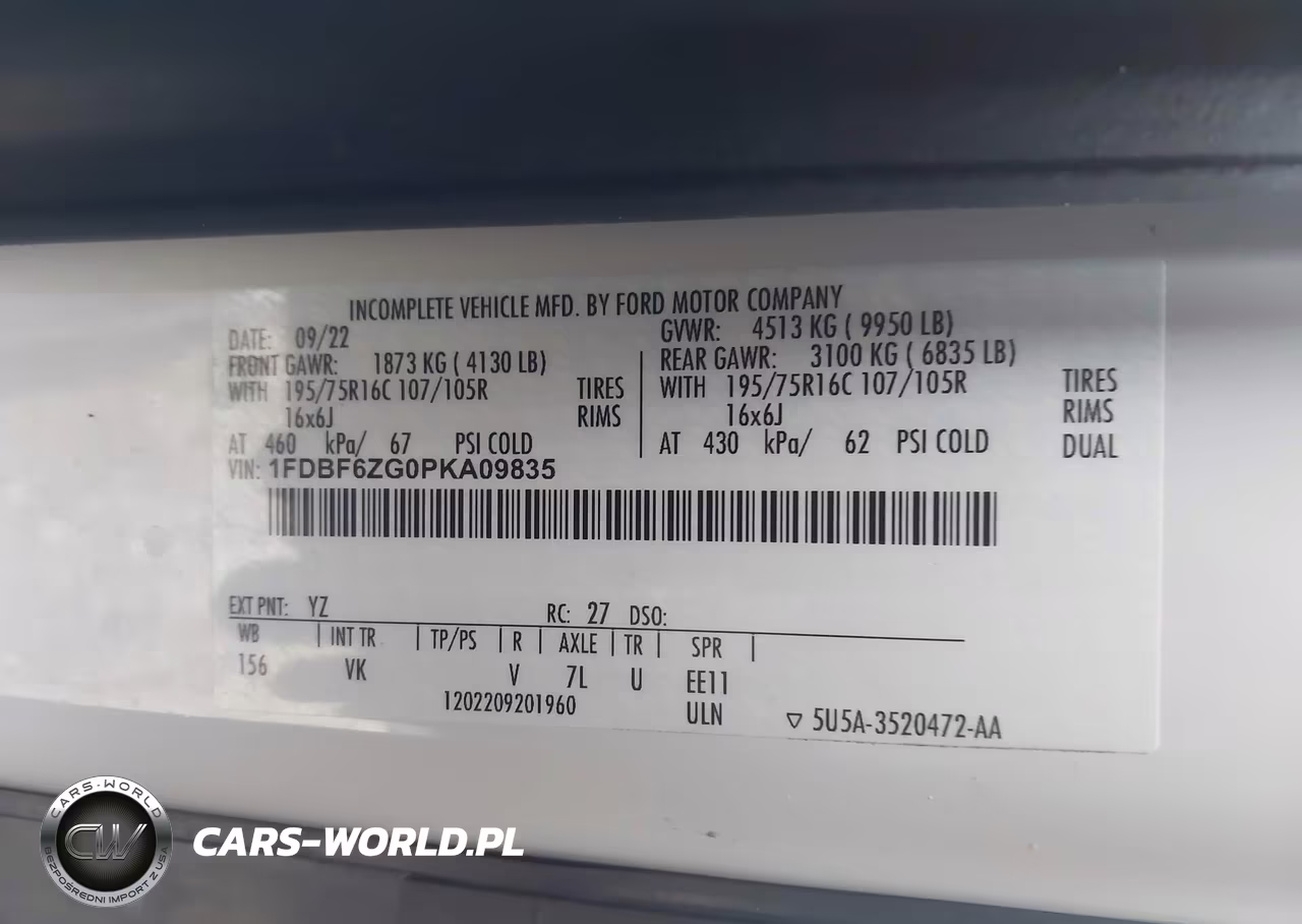 2023 Ford Transit-350 Cab VIN:1FDBF6ZG0PKA09835 - 4