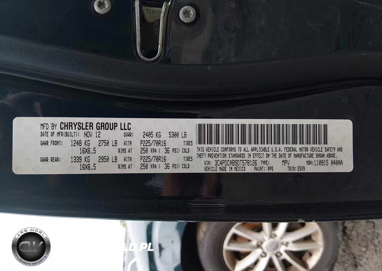 2013 Dodge Journey American Value Pkg VIN:3C4PDCAB9DT578126 - 9