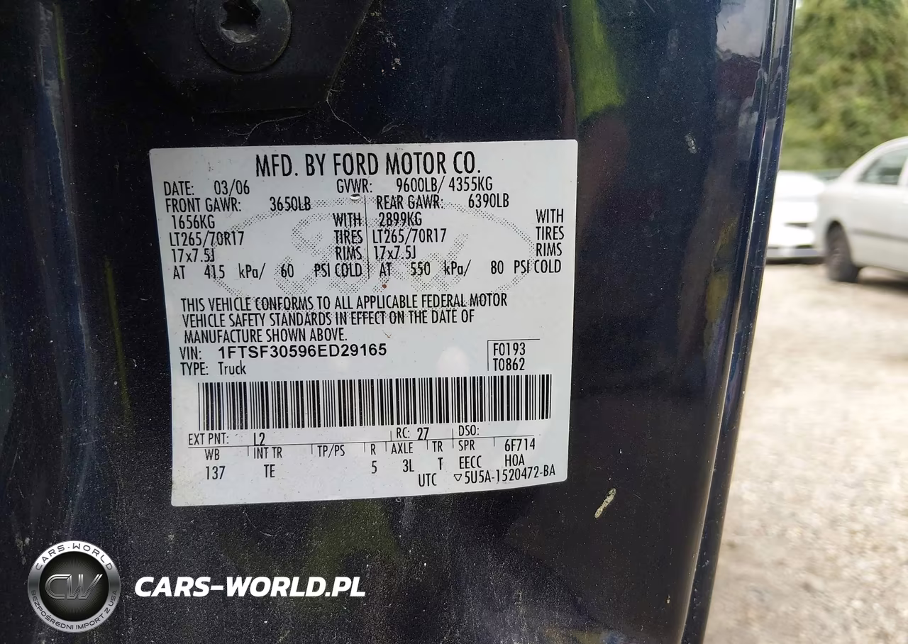 2006 Ford F-350 Xl-Xlt VIN:1FTSF30596ED29165 - 9
