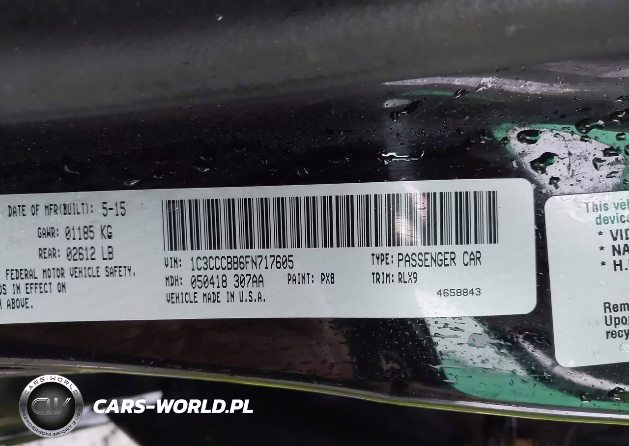 2015 Chrysler 200 S VIN:1C3CCCBB6FN717605 - 9