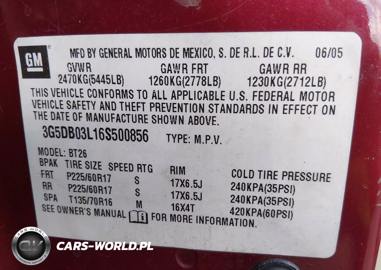 2006 Buick Rendezvous Cx VIN:3G5DB03L16S500856 - 9