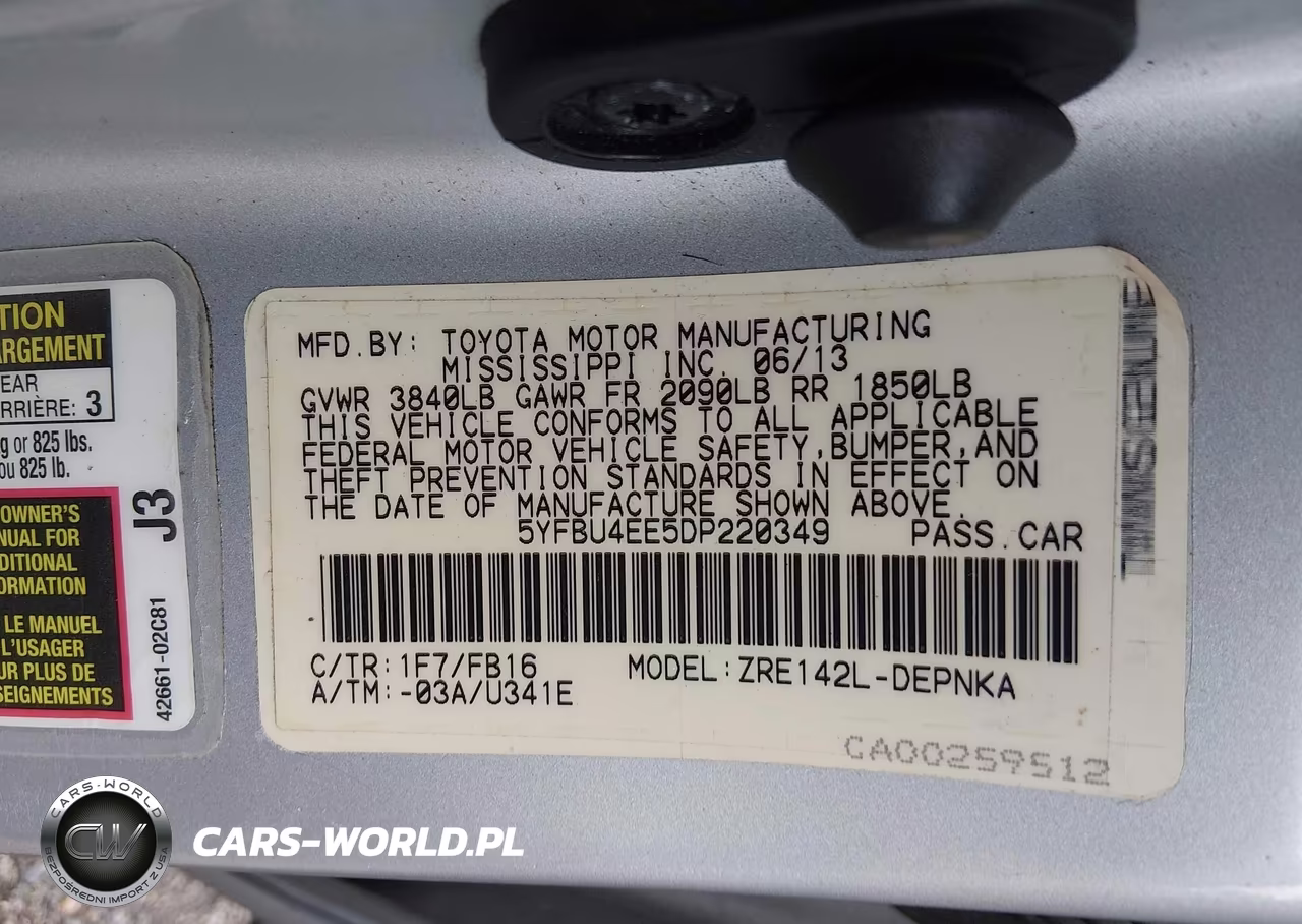 2013 Toyota Corolla Le VIN:5YFBU4EE5DP220349 - 9