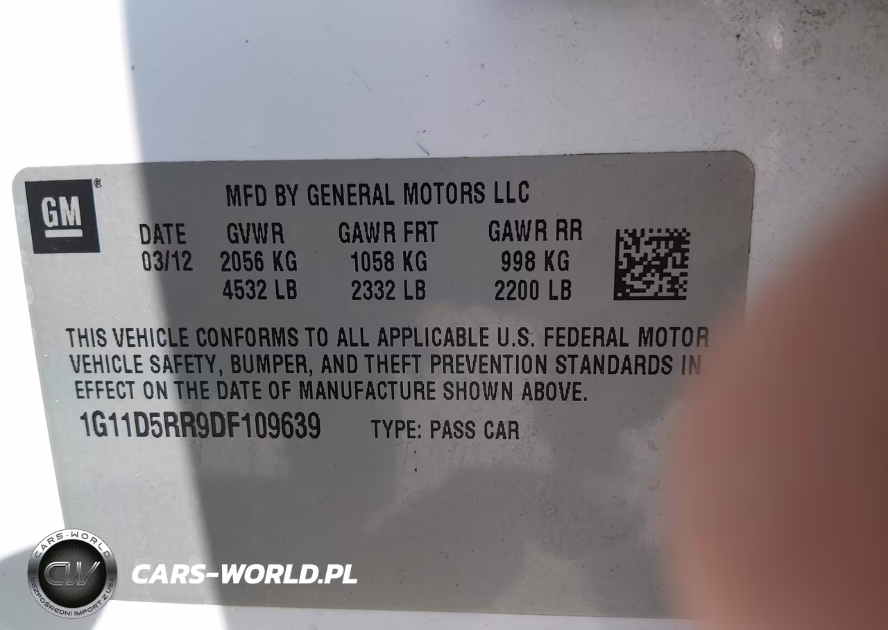 2013 Chevrolet Malibu Eco VIN:1G11D5RR9DF109639 - 9