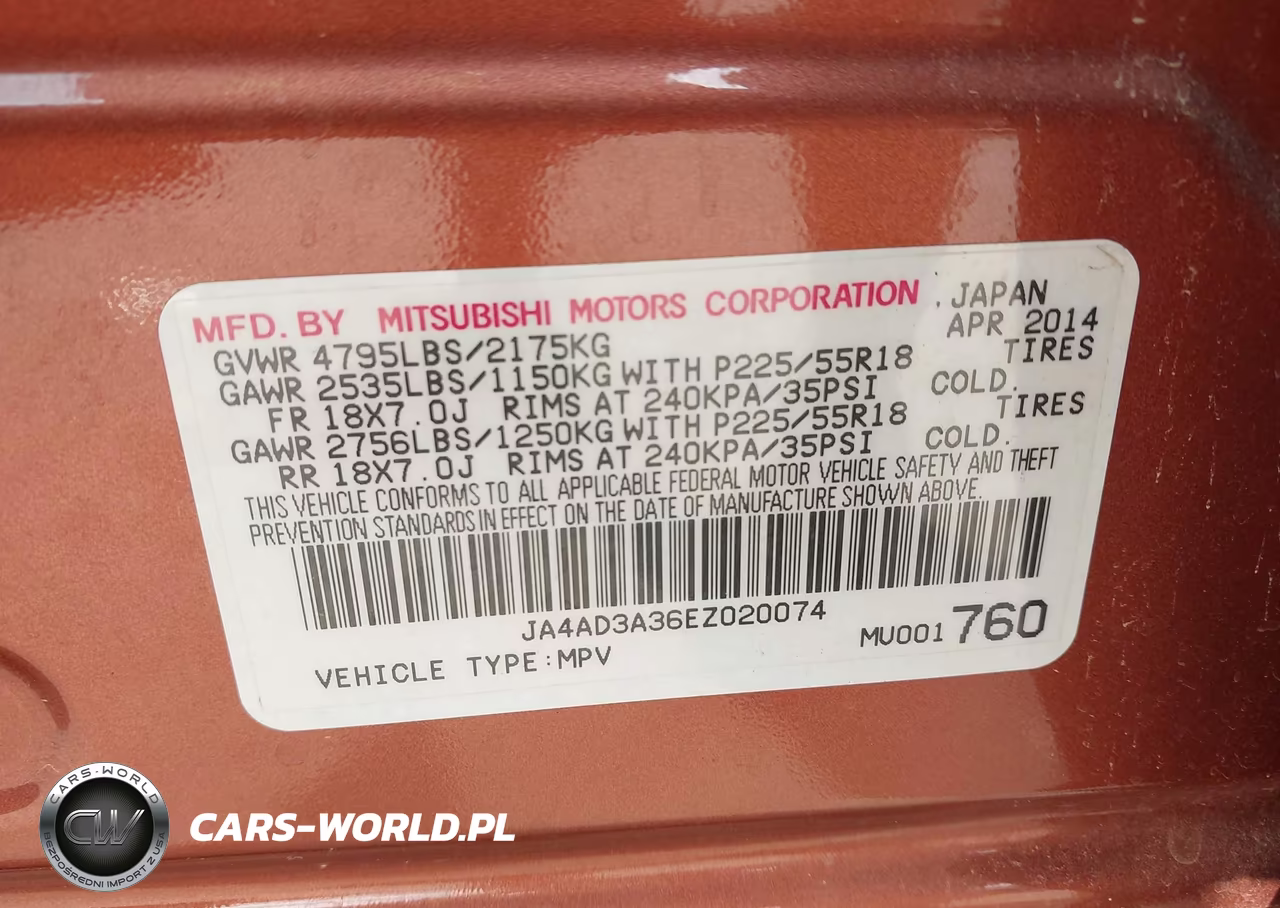 2014 Mitsubishi Outlander Se VIN:JA4AD3A36EZ020074 - 9