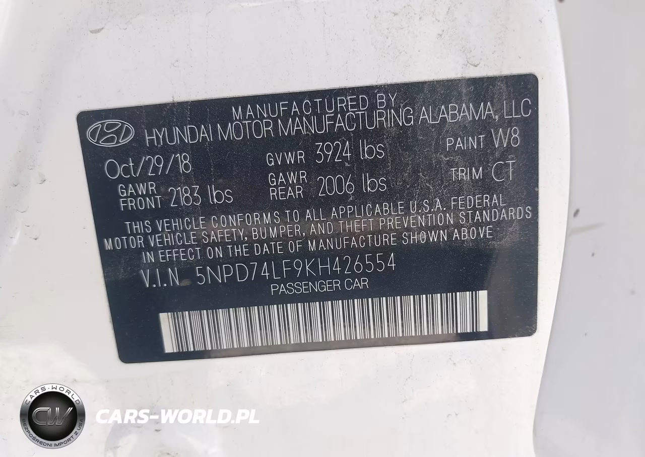 2019 Hyundai Elantra Se VIN:5NPD74LF9KH426554 - 9