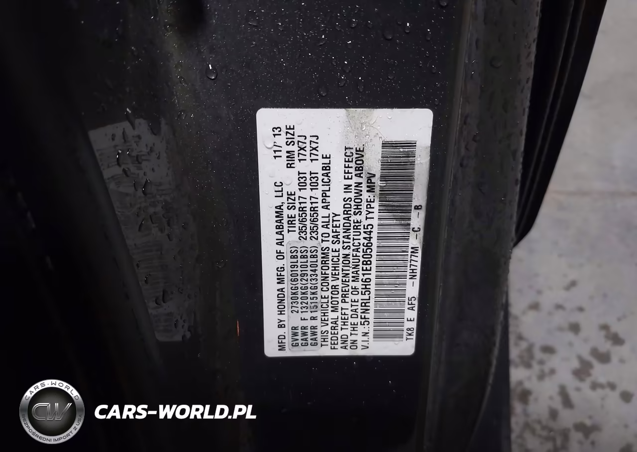 2014 Honda Odyssey Ex-L VIN:5FNRL5H61EB056445 - 9