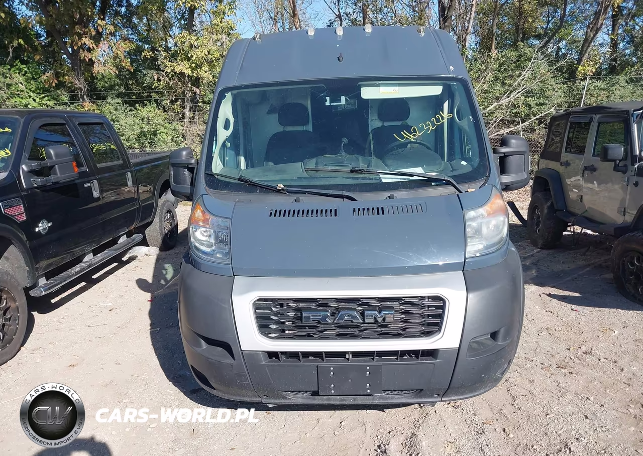 2019 Ram Promaster 3500 Cargo Van High Roof 159 Wb Ext VIN:3C6URVJG8KE542318 - 12