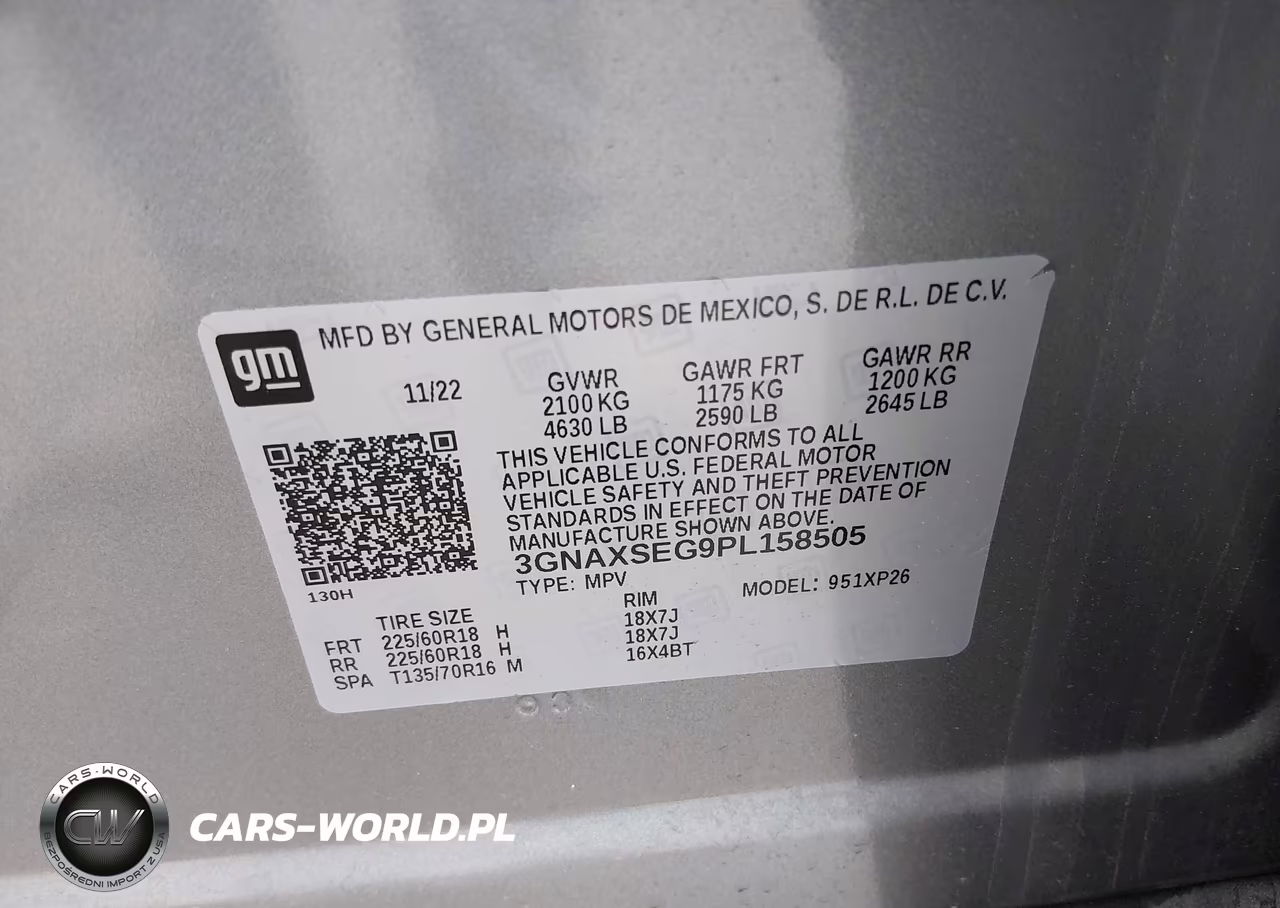 2023 Chevrolet Equinox Awd Ls VIN:3GNAXSEG9PL158505 - 9