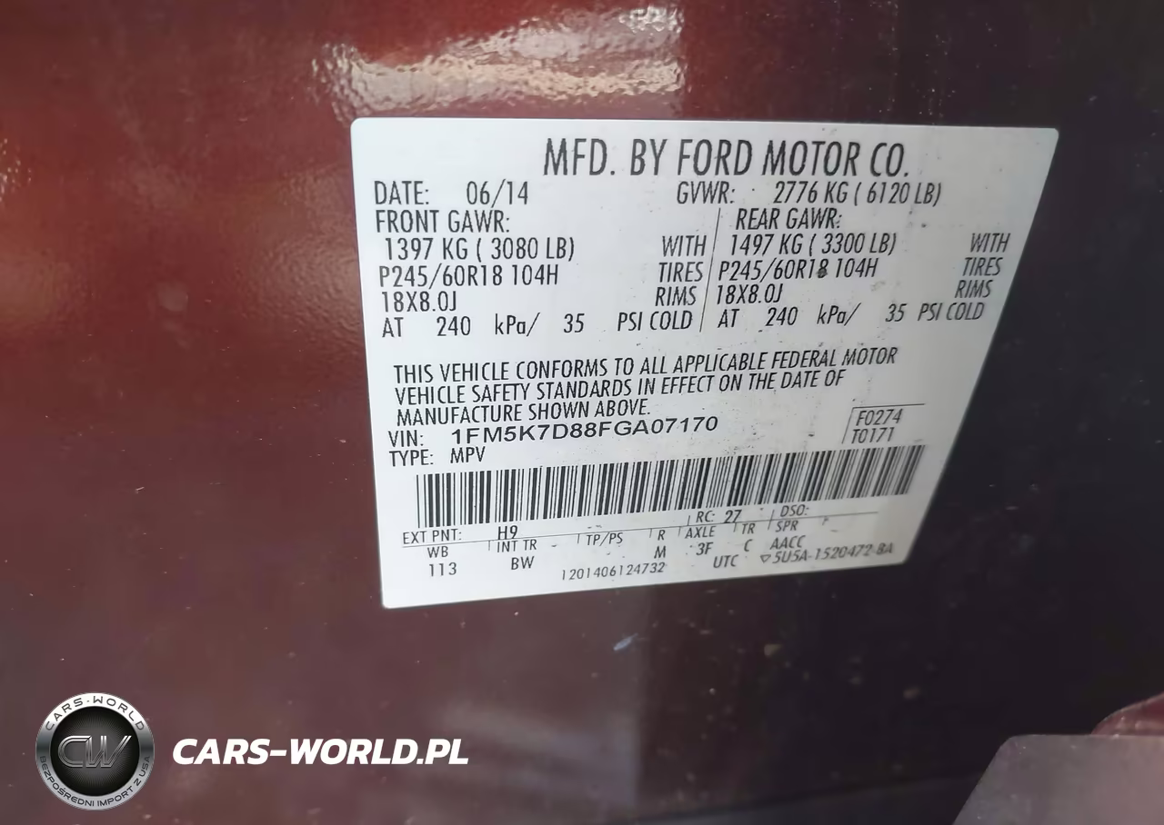 2015 Ford Explorer Xlt VIN:1FM5K7D88FGA07170 - 9