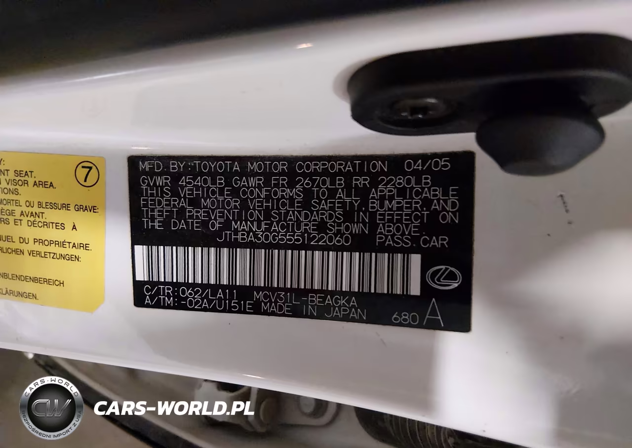 2005 Lexus Es 330 VIN:JTHBA30G555122060 - 9