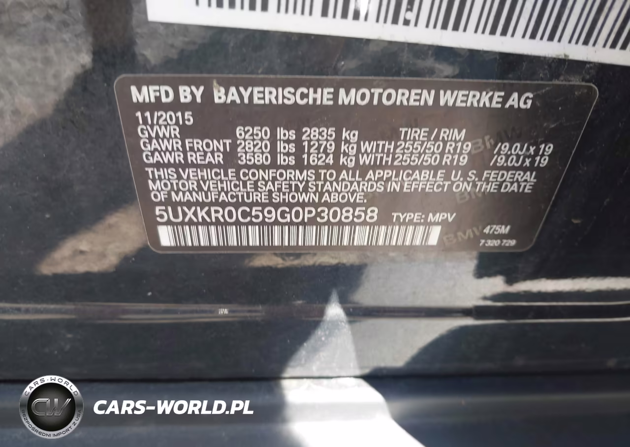 2016 BMW X5 xDrive35I VIN:5UXKR0C59G0P30858 - 9