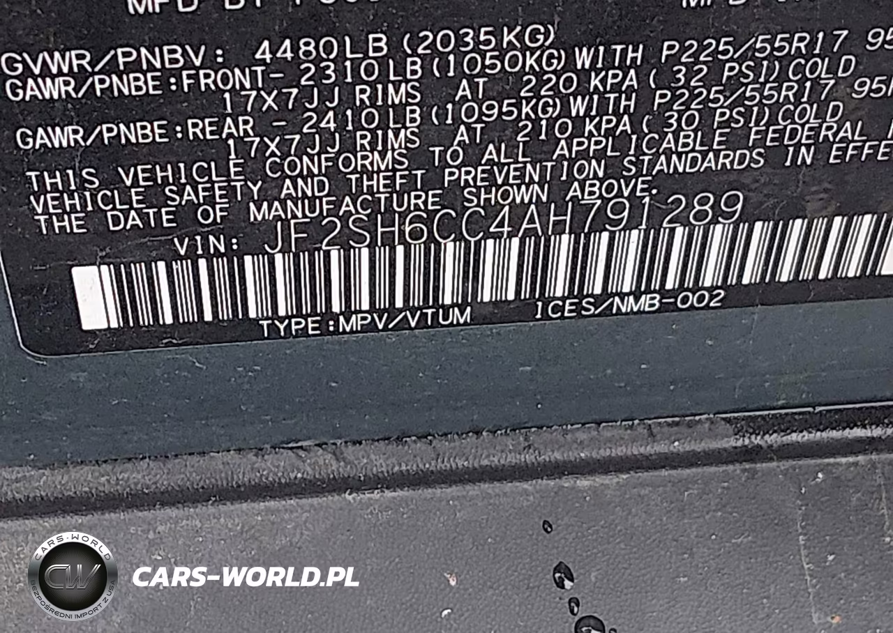 2010 Subaru Forester 2.5X Premium VIN:JF2SH6CC4AH791289 - 9