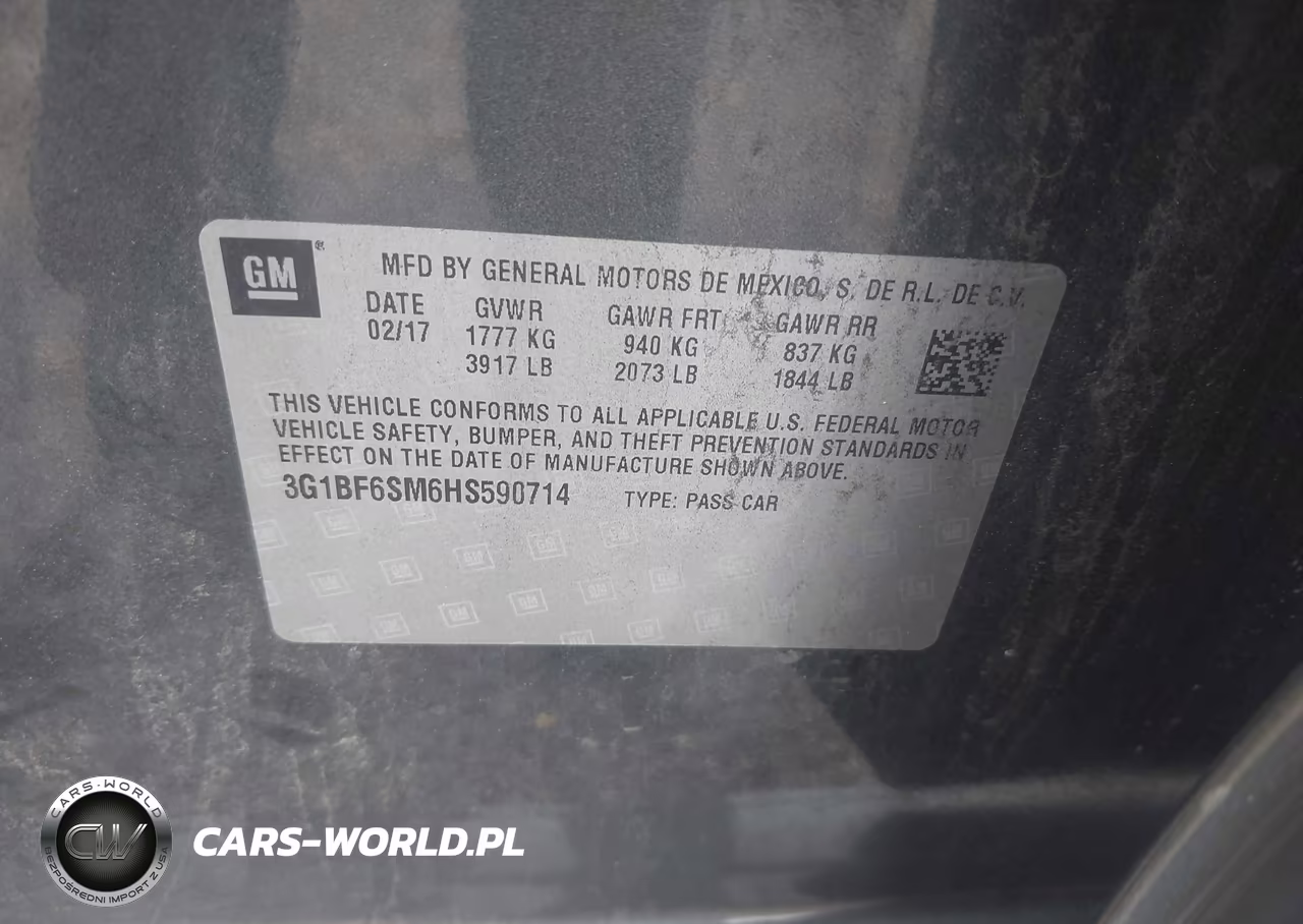 2017 Chevrolet Cruze Premier Auto VIN:3G1BF6SM6HS590714 - 9