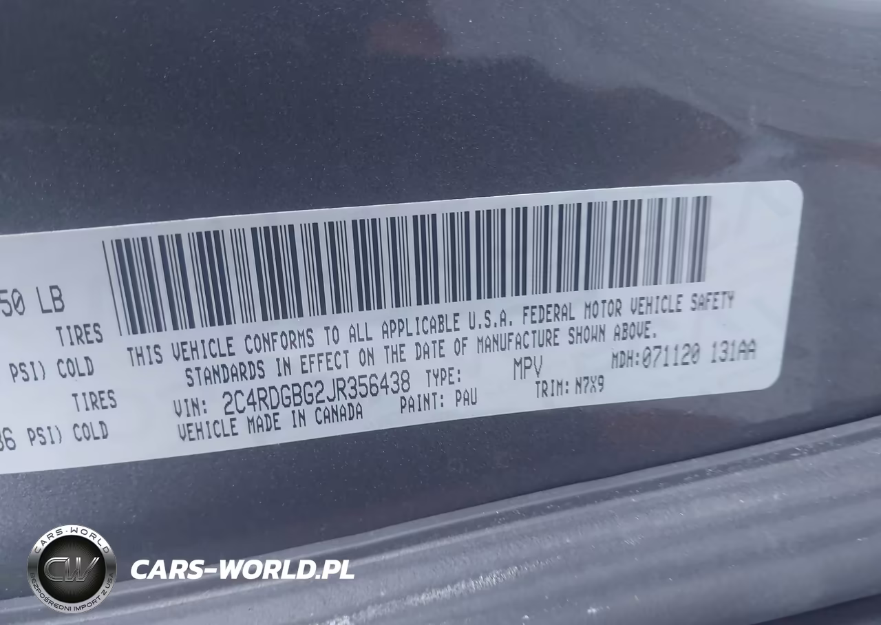 2018 Dodge Grand Caravan Se Plus VIN:2C4RDGBG2JR356438 - 9