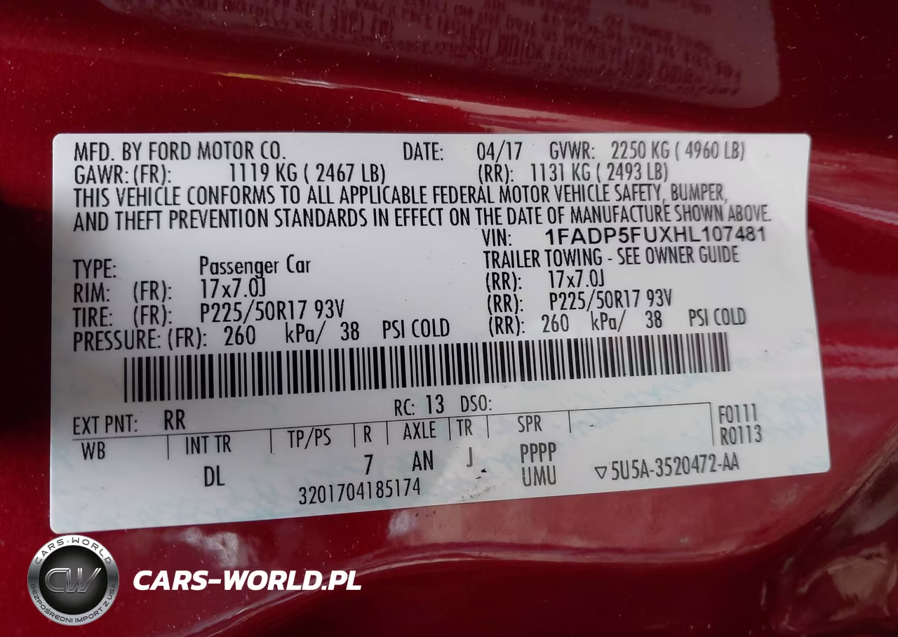 2017 Ford C-Max Energi Titanium VIN:1FADP5FUXHL107481 - 9