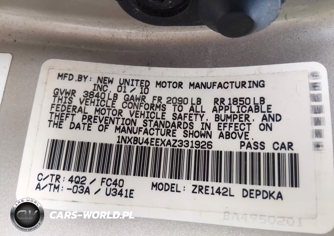 2010 Toyota Corolla Le VIN:1NXBU4EEXAZ331926 - 9