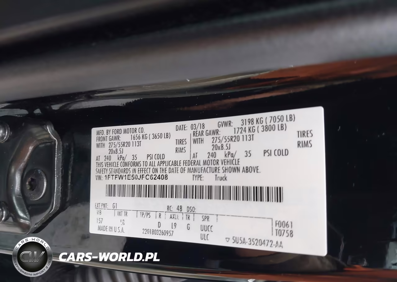 2018 Ford F-150 Lariat VIN:1FTFW1E50JFC62408 - 9
