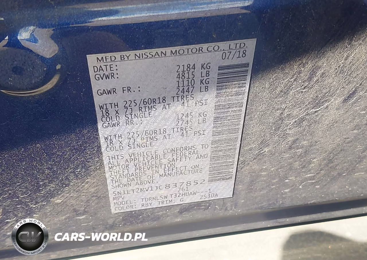 2018 Nissan Rogue Hybrid Sl VIN:5N1ET2MV1JC837852 - 9