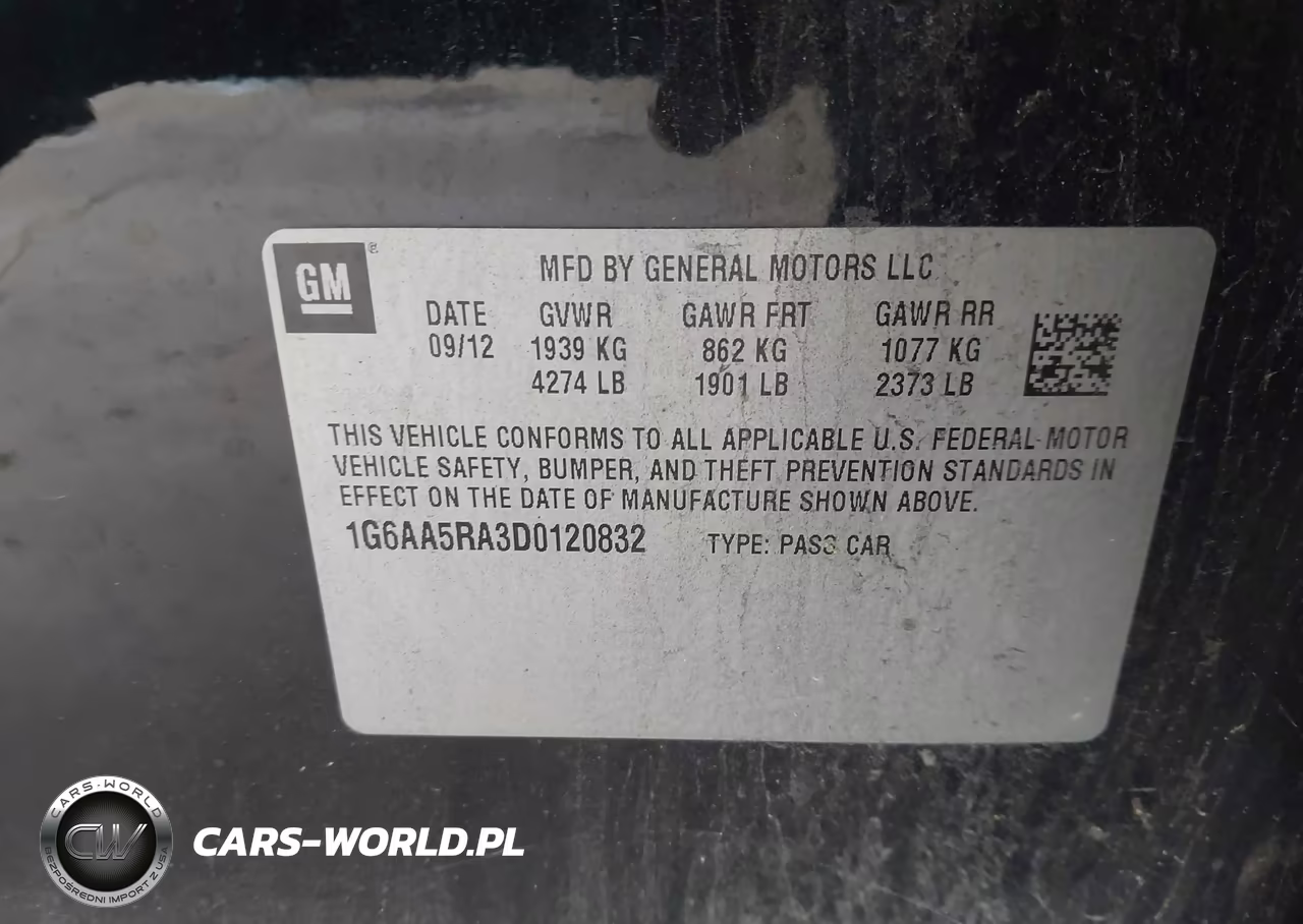 2013 Cadillac Ats Standard VIN:1G6AA5RA3D0120832 - 9