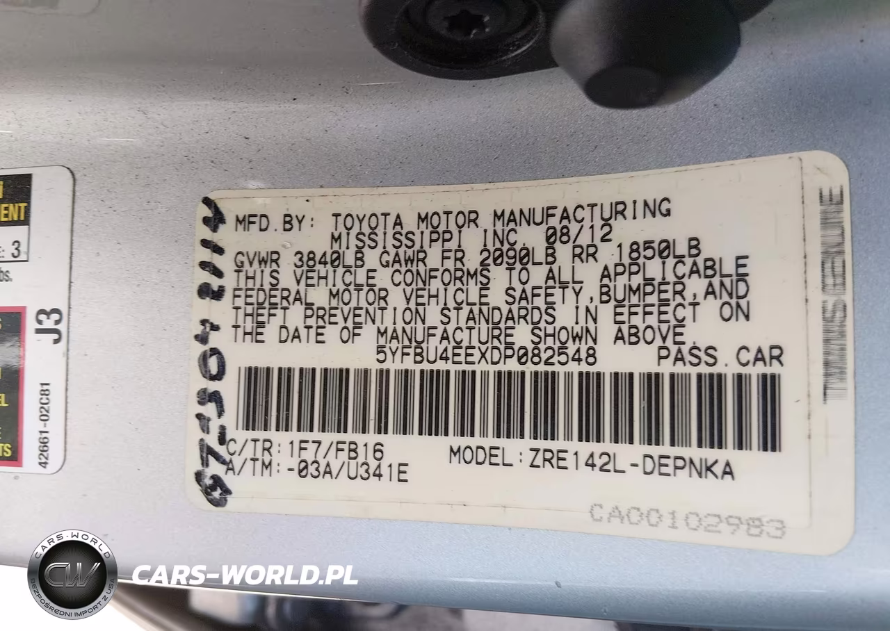 2013 Toyota Corolla Le VIN:5YFBU4EEXDP082548 - 9