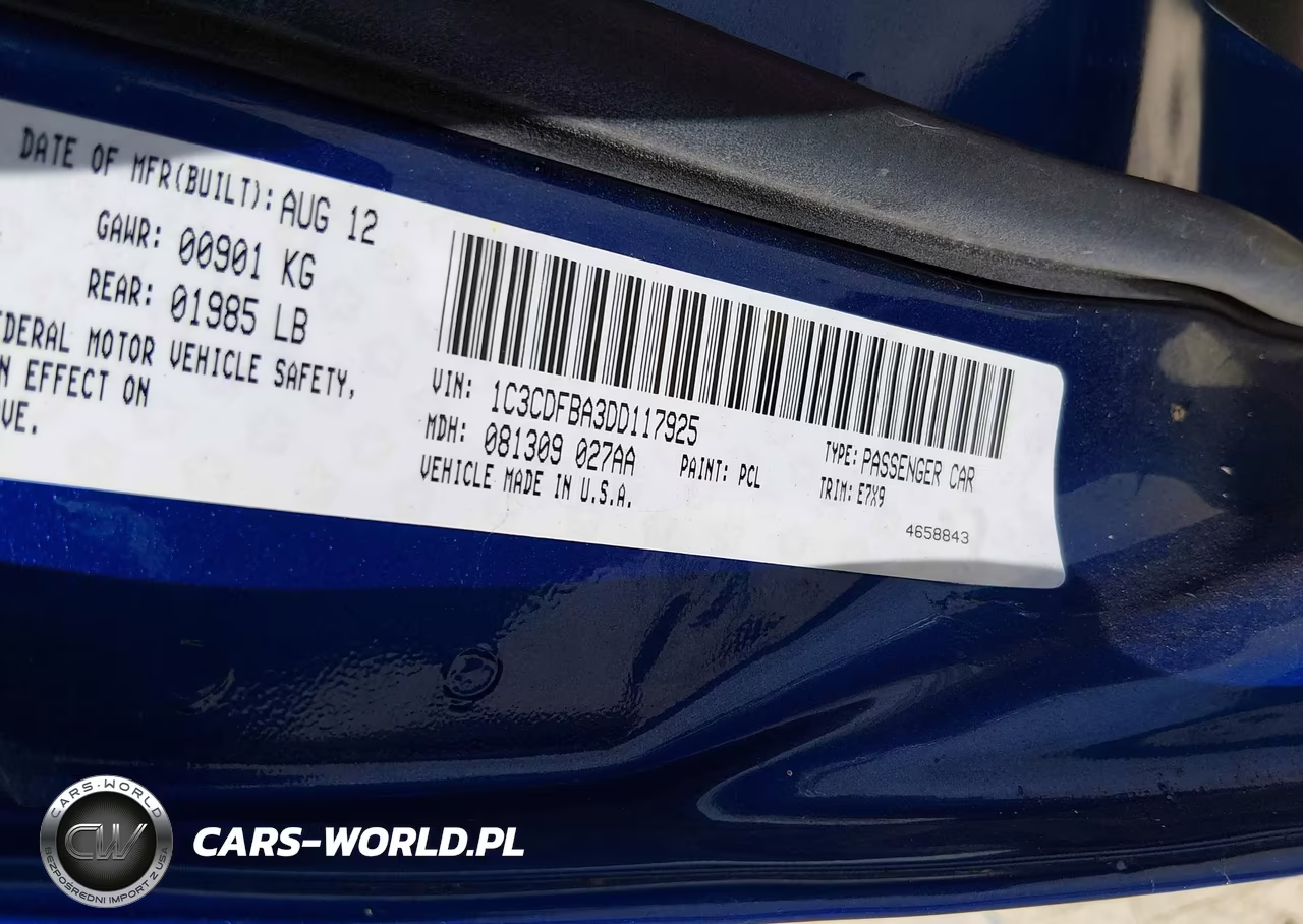 2013 Dodge Dart Sxt VIN:1C3CDFBA3DD117925 - 9