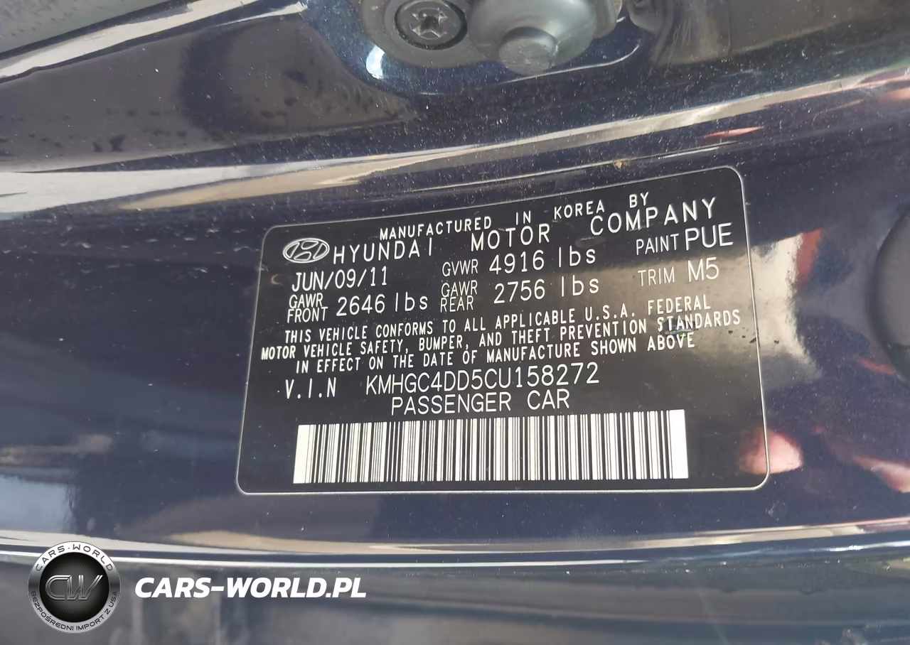 2012 Hyundai Genesis 3.8 VIN:KMHGC4DD5CU158272 - 9