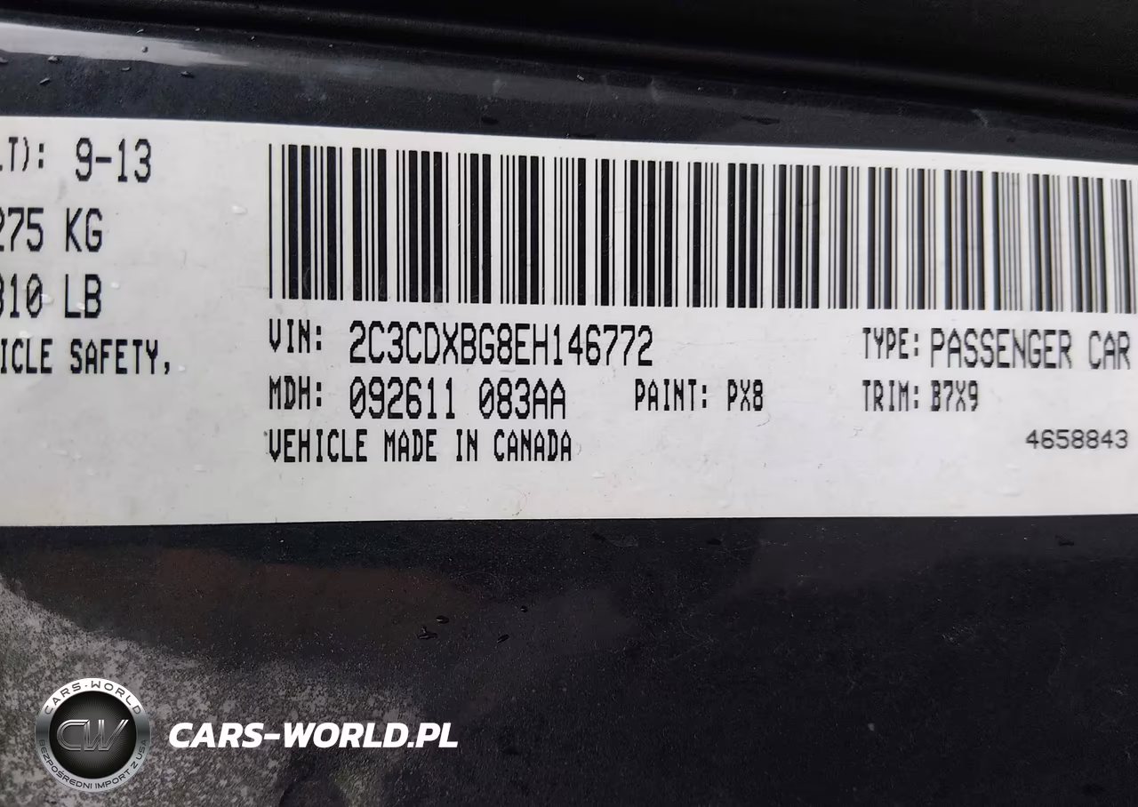 2014 Dodge Charger Se VIN:2C3CDXBG8EH146772 - 9