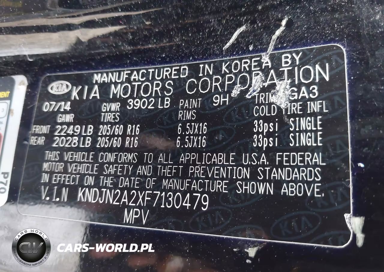 2015 Kia Soul VIN:KNDJN2A2XF7130479 - 9