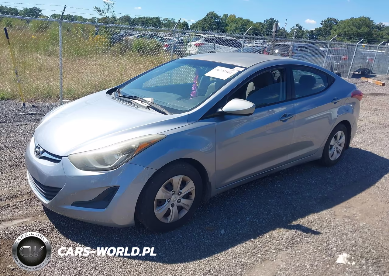 2016 Hyundai Elantra Se VIN:5NPDH4AE9GH765961 - 2