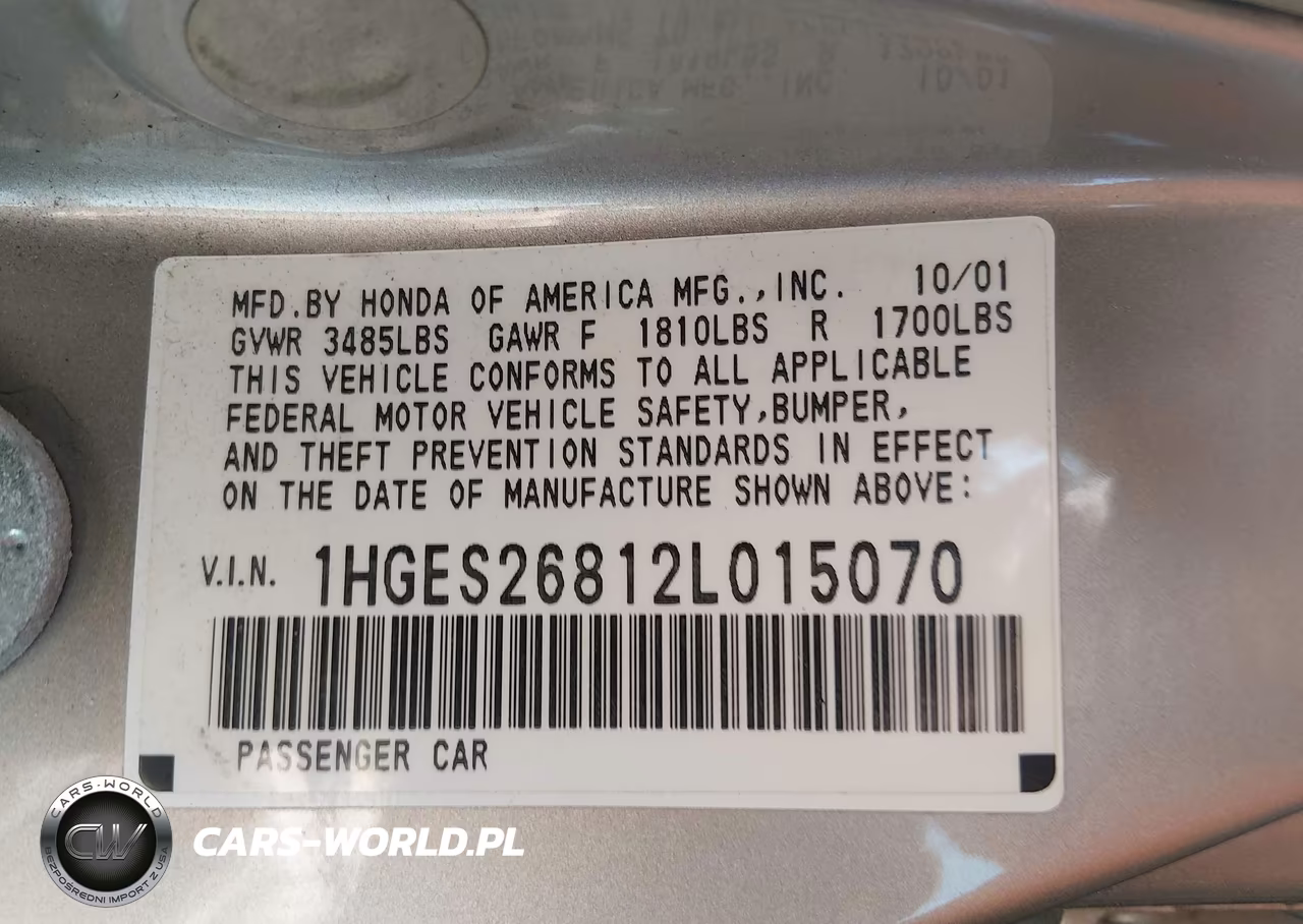 2002 Honda Civic Ex VIN:1HGES26812L015070 - 9